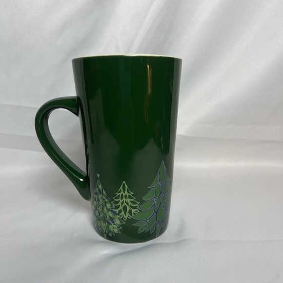 Collect Starbucks Christmas Tree Coffee Cup 16oz  Holiday  Mermaid Logo Sh10 - Picture 3 of 5